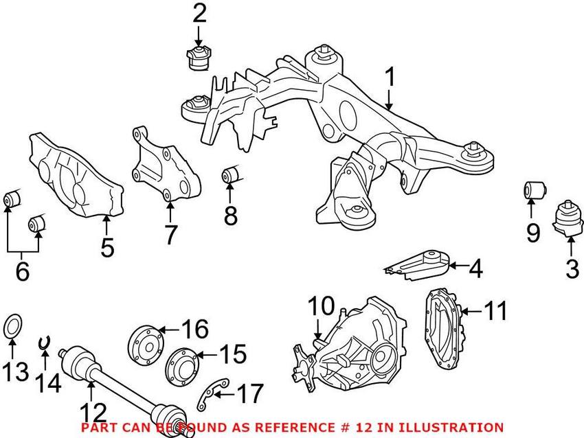 Mercedes Axle Assembly - Rear (New) 2213504602